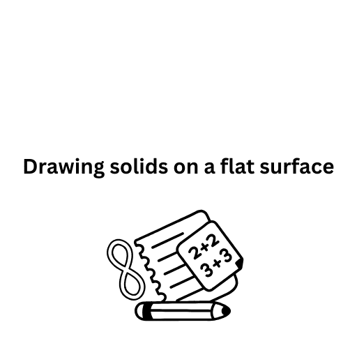 Drawing solids on a flat surface 